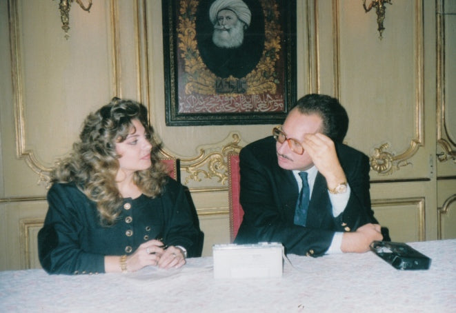 عندما اجريت مقابلتي الاولى مع الملك أحمد فؤاد في بيته في Avenue Fosh في باريس.