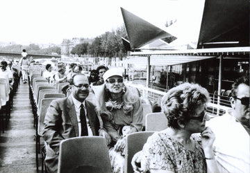 With the "Sabbouha" in Paris on the back of the "Bateaux Mouches"